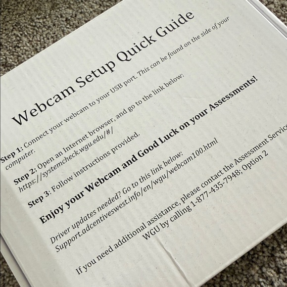 Webcam Setup Quick Guide - Picture 4 of 6